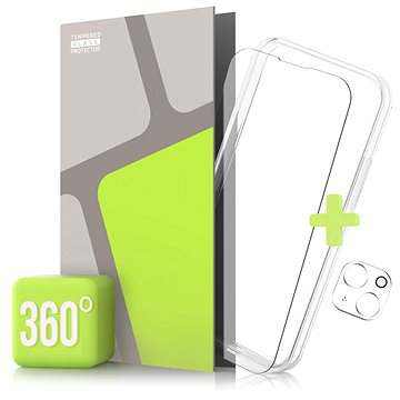 E-shop Tempered Glass Protector 360° für iPhone 13 + Kameraglas + Schutzrahmen
