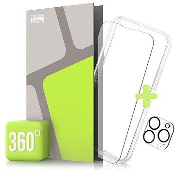 E-shop Tempered Glass Protector 360° für iPhone 14 Pro + Kameraglas + Schutzrahmen