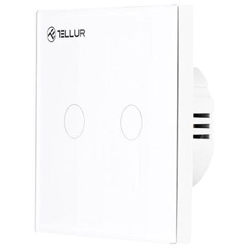 E-shop Tellur WiFi Smart Switch, 2 Anschlüsse, 1800 W, 10 A., weiß