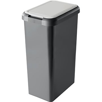 E-shop Tontarelli Touch & Lift Abfallbehälter - 45 Liter - weiß/schwarz