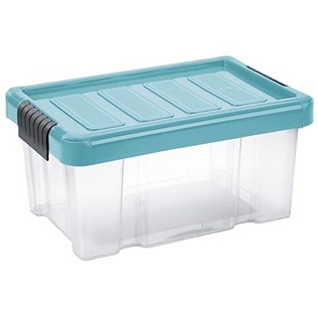E-shop Tontarelli PUZZLE CLIP Box mit Deckel 5 l, transparent/blau
