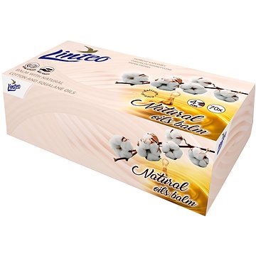E-shop LINTEO Box mit Balsam und Baumwollsamenöl, 4 Schichten (70 Stück)