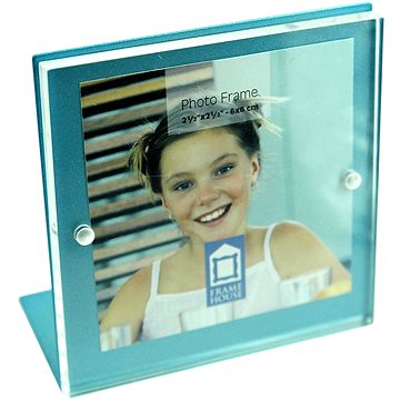 TRADAG Fotorámeček 7,5 × 7,5 cm, modrý