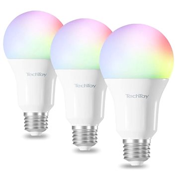 E-shop TechToy Smarte Glühbirne RGB 11W E27 3er-Set