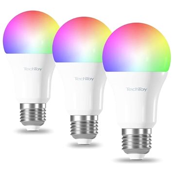 E-shop TechToy Smarte Glühbirne RGB 9W E27 ZigBee 3er-Set