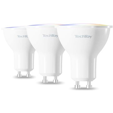 E-shop TechToy Smart Glühbirne RGB 4,7 Watt GU10 ZigBee 3er Set