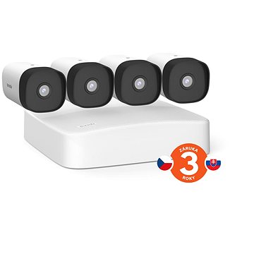 E-shop Tenda K4P-4TR Video PoE Security Kit 4MP - kabelgebundenes PoE Kamerasystem, Rekorder + 4x Kamera 25
