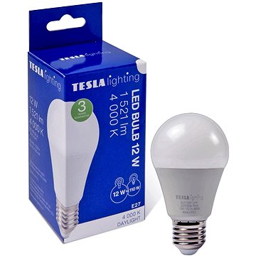 E-shop TESLA LED BULB - E27 - 12 Watt - 1521 lm - 4000K - tageslichtweiß