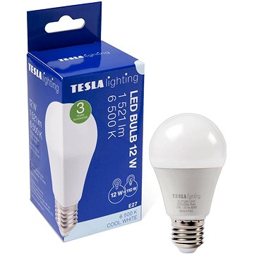 E-shop TESLA LED BULB E27 - 12 Watt - 1521 lm - 6500K - kaltweiß