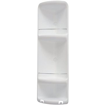 GEDY CAESAR třípatrová rohová polička do sprchy 226x710x160 mm, ABS plast, bílá