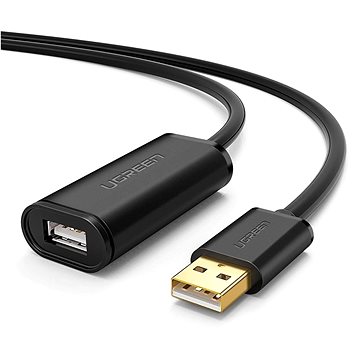 E-shop UGREEN USB 2.0 Aktives Verlängerungskabel mit Chipsatz 10 m Schwarz
