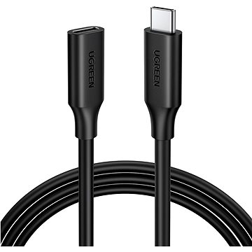 E-shop Ugreen USB-C/M to USB-C/F Gen2 5A Extension Cable 1m (Black)