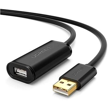 E-shop UGREEN USB 2.0 Aktives Verlängerungskabel 10 m Schwarz