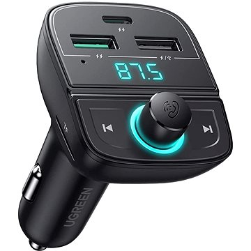 E-shop UGREEN Bluetooth Car Charger 5.0 (PD, QC3.0, USB Flash Drive, TF)