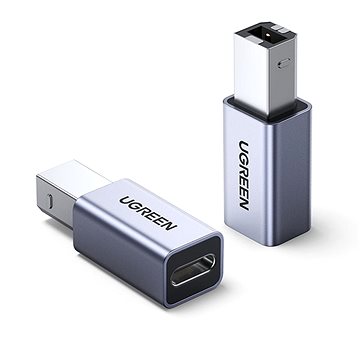 E-shop UGREEN USB 2.0 USB-C/F auf USB 2.0 B/M Adapter Aluminum Case