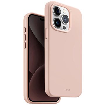 E-shop UNIQ Lino Hue MagClick Schutzhülle für iPhone 15 Pro, Blush (Pink)