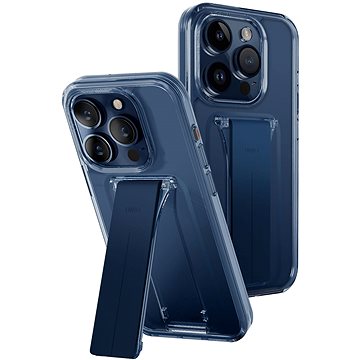 E-shop UNIQ Heldro Mount+ Schutzhülle für iPhone 15 Pro mit Ständer, Ultramarin (Deep blue)