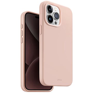 E-shop UNIQ Lino Hue MagClick Schutzhülle für iPhone 15 Pro Max, Blush (Pink)