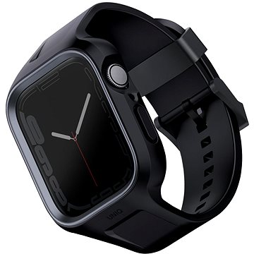 E-shop UNIQ Monos 2in1 Armband und Schutzhülle für Apple Watch 44 mm / 45 mm - schwarz