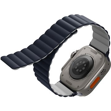 E-shop UNIQ Revix Reversible Magnetarmband für Apple Watch 42/44/45/Ultra 49mm blau/grau
