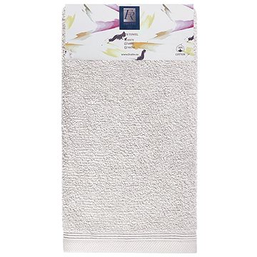 Frutto-Rosso - jednobarevný froté ručník - světle šedá - 40×70 cm, 100% bavlna
