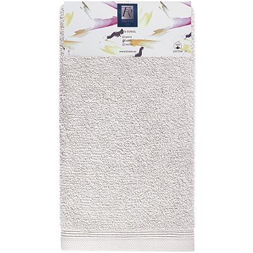 Frutto-Rosso - jednobarevný froté ručník - světle šedá - 50×90 cm, 100% bavlna