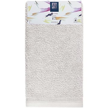 Frutto-Rosso - jednobarevný froté ručník - světle šedá - 70×140 cm, 100% bavlna