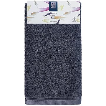 Frutto-Rosso - jednobarevný froté ručník - antracitová - 50×90 cm, 100% bavlna