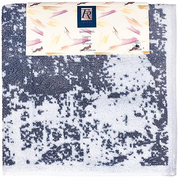 Frutto-Rosso - vícebarevný froté ručník - šedá - 70×140 cm, 100% bavlna