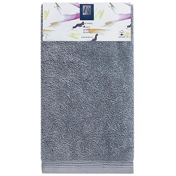 Frutto-Rosso - jednobarevný froté ručník - tmavě šedá - 40×70 cm, 100% bavlna