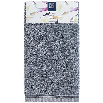 Frutto-Rosso - jednobarevný froté ručník - tmavě šedá - 50×90 cm, 100% bavlna