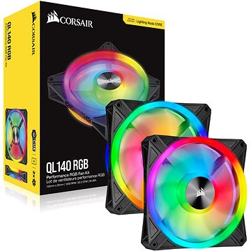 E-shop Corsair iCUE QL140 RGB 140 mm PWM Dual Fan Kit