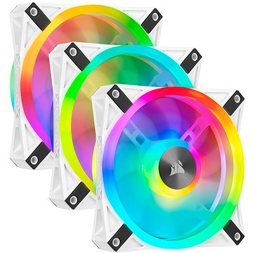 E-shop Corsair iCUE QL120 RGB 120mm White Triple Fan Kit
