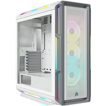 E-shop Corsair iCUE 5000T RGB Tempered Glass White
