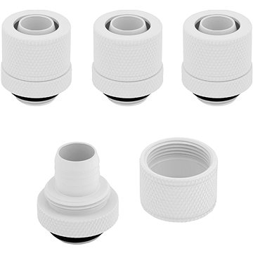 E-shop Corsair Hydro X Series XF Compression 10/13mm (3/8” / 1/2”) ID/OD Fitting Four Pack White