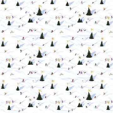 Be Nice EKO vánoční balicí papír Zimní radovánky (5 archů)
