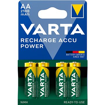 E-shop VARTA Wiederaufladbare Batterien Recharge Accu Power AA 2100 mAh R2U 4 Stück