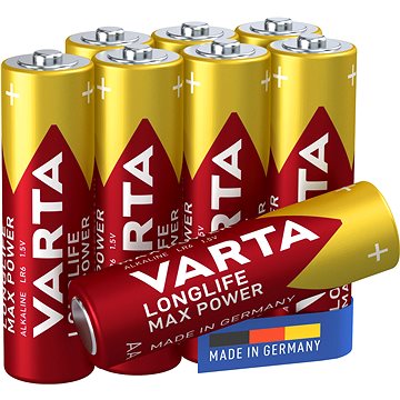 E-shop VARTA Alkaline-Batterien Longlife Max Power AA 5+3 Stück