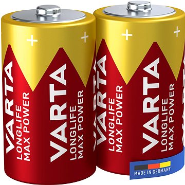 E-shop VARTA Alkalibatterie Longlife Max Power D 2 Stück