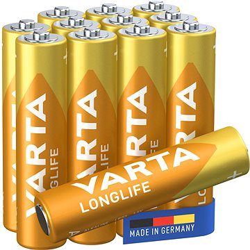 VARTA alkalická baterie Longlife AAA 12 ks