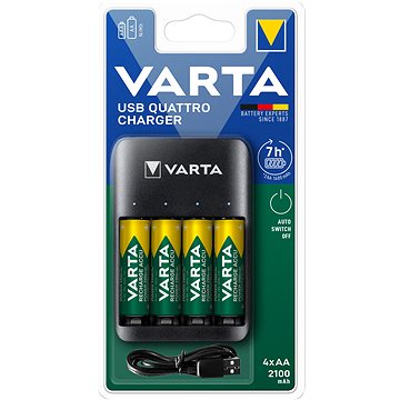 E-shop VARTA Quattro-USB-Ladegerät + 4 AA 2100 mAh R2U