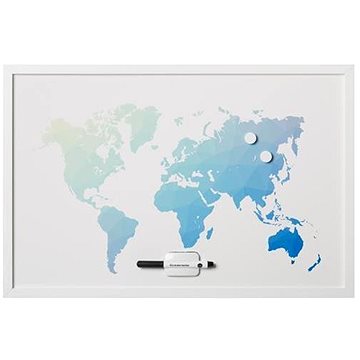 E-shop VICTORIA "World Map" weißer Rahmen