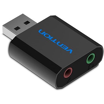 E-shop Vention USB External Sound Card Black Metal Type