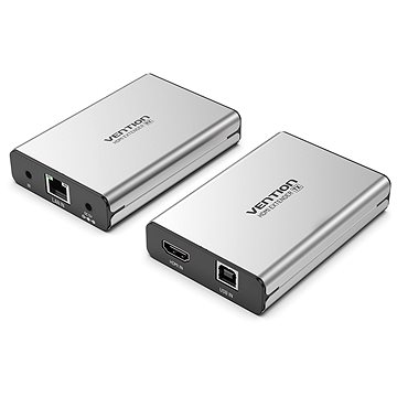 Vention HDMI Network Cable Extender 150M Gray Aluminum Alloy Type