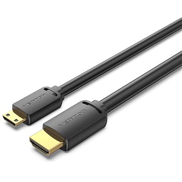 E-shop Vention HDMI-C Stecker zu HDMI-A Stecker 4K HD Kabel 1m schwarz