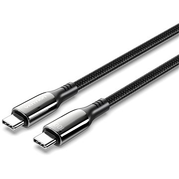 E-shop Vention Baumwolle geflochtene USB-C 2.0 5A Kabel 1,2m schwarz Typ Zink-Legierung