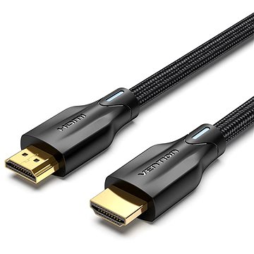 Vention Cotton Braided 8K HDMI 2.1 Cable 5m Black
