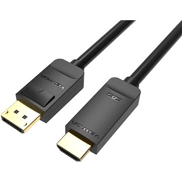 E-shop Vention 4K DisplayPort (DP) to HDMI Cable 1m Black