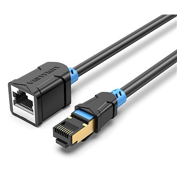 E-shop Vention Cat.6 SSTP Extension Patch Cable 0.5m Black