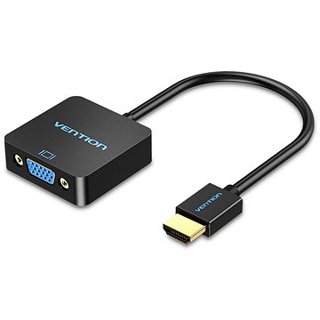 E-shop Vention HDMI zu VGA Converter with Female Micro USB USB and Audio Port 0.15m Black